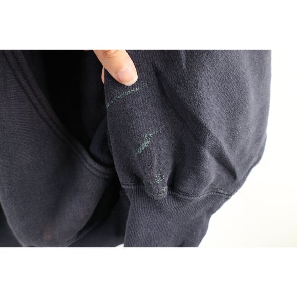 Vintage 80s Sand Knit S Thrashed Seton Hall University Basketball Hoodie USA - Picture 10 of 12